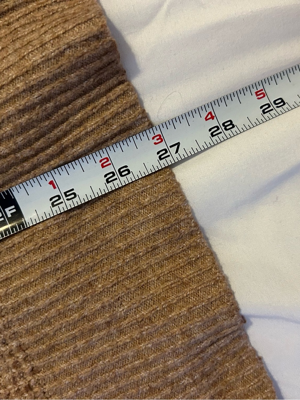 AERIE Waffle Knit Crewneck Sweater - Brown & pinkish peach - Picture 2 of 9